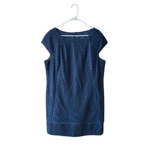 Navy Blue Lace Shift Dress Size 14‎ Cocktail Wedding Guest Office Laurèl Germany
